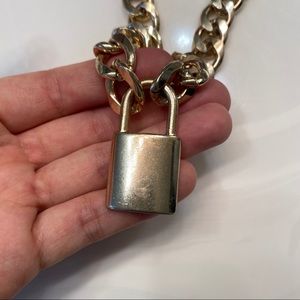 Trendy Lock Gold Chain Necklace